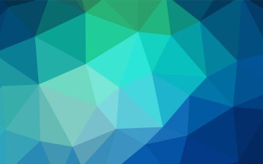 Açık mavi, üçgen düzen parlayan vektör yeşil. Glitter soyut resim zarif bir üçgen ile. İş tasarımınız için yeni stil.