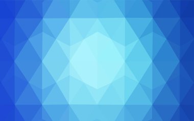 Üçgen düzen parlayan ışık mavi vektör. Renkli resimde gradyan ile poligonal tarzı. Marka kitap için yeni şablon.