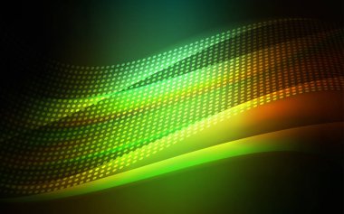 Koyu yeşil, kırmızı daireler, satırları ile düzen vektör. Renkli resimde daire ve çizgili fütüristik tarzı. Desen için modaya uygun Kumaş, duvar kağıtları.