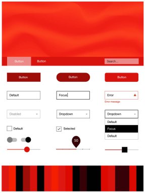 Soyut daireler ile koyu kırmızı vektör tel kafes kiti. Degrade yarı ton mermer stiliyle yaratıcı çizimde. Bu örnek açılış sayfanız için mu.