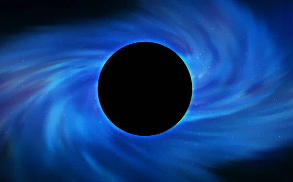 Textura Vetorial Azul Claro Com Buraco Negro Galáxia Ilustração Abstrata —  Vetores de Stock
