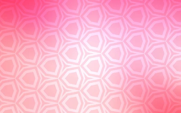 Rose Clair Motif Vectoriel Jaune Avec Hexagones Colorés Illustration Hexagones — Image vectorielle