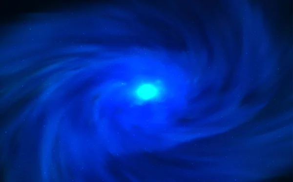Dunkelblaue Vektorschablone Mit Raumsternen Raumsterne Auf Verschwommenem Abstrakten Hintergrund Mit — Stockvektor