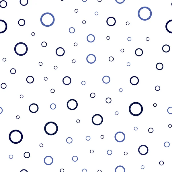 Patrón Inconsútil Vector Azul Oscuro Con Esferas Hermosa Ilustración Color — Vector de stock