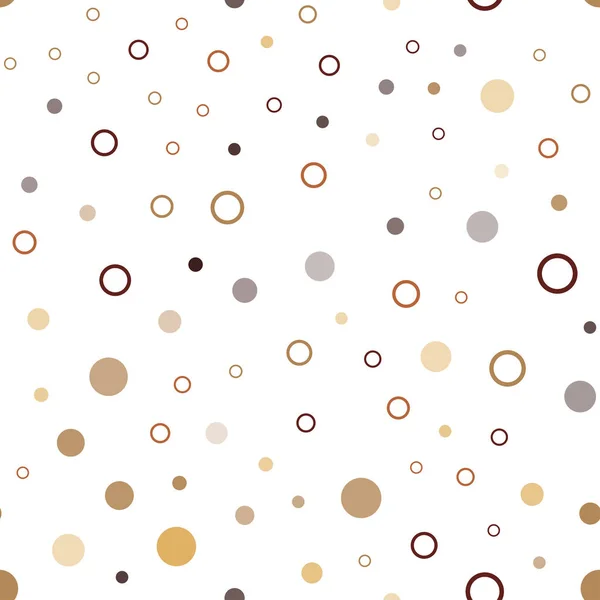 Texture Sans Couture Vectorielle Orange Foncé Avec Disques Illustration Abstraite — Image vectorielle