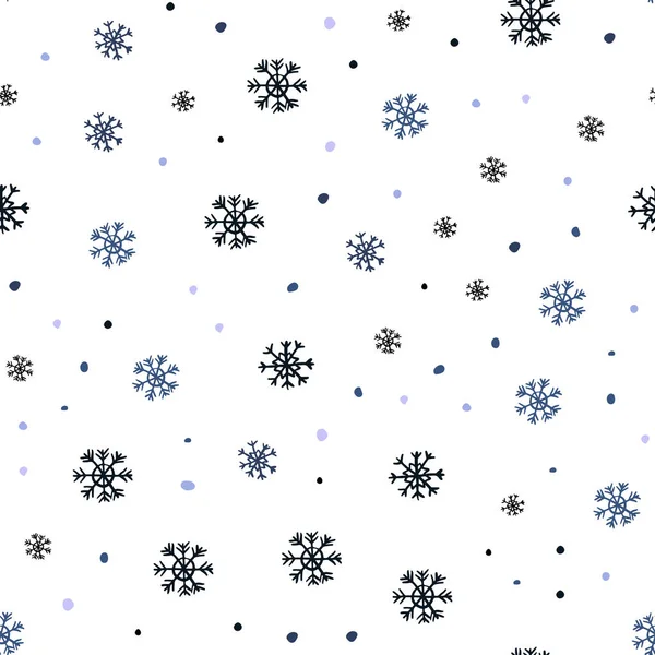 Aubergine Vector Naadloze Sjabloon Met Ijs Sneeuwvlokken Kleurrijke Sneeuwvlokken Met — Stockvector