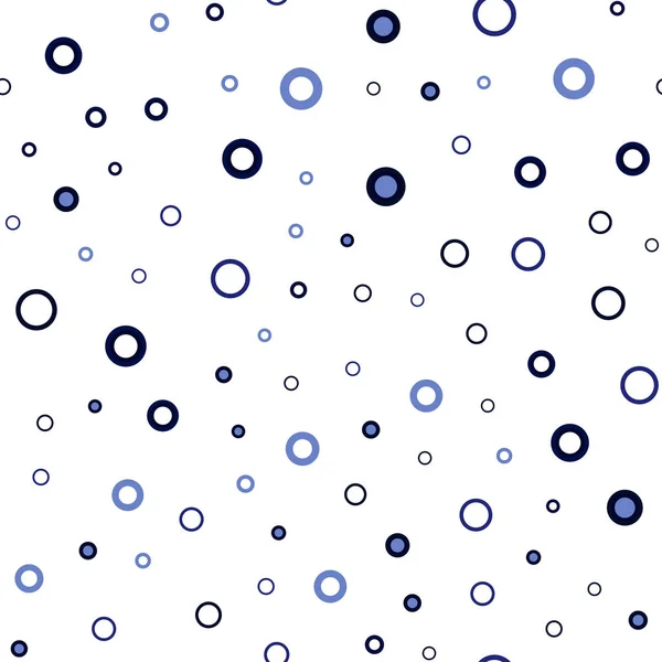 Tmavě Modrý Vektor Bezešvé Pozadí Tečkami Ilustrace Sadou Zářivě Barevné — Stockový vektor