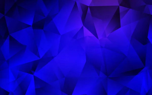 Modèle Vectoriel Bleu Foncé Dans Style Polygonal Design Décoratif Dans — Image vectorielle