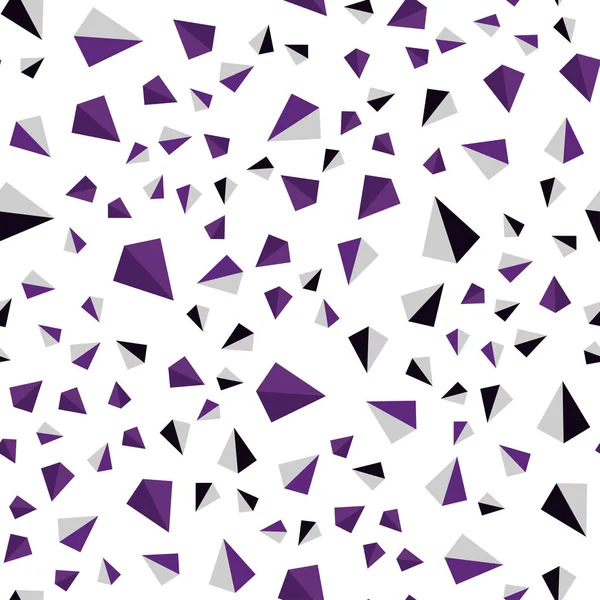 Dunkelrosa Vektor Nahtlose Isometrische Vorlage Mit Kristallen Dreiecken Dekorative Gestaltung — Stockvektor