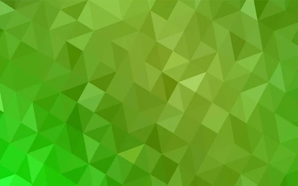 Světle Zelená Žlutá Vektorové Pozadí Abstraktní Mozaiky Glitter Abstraktní Ilustrace — Stockový vektor