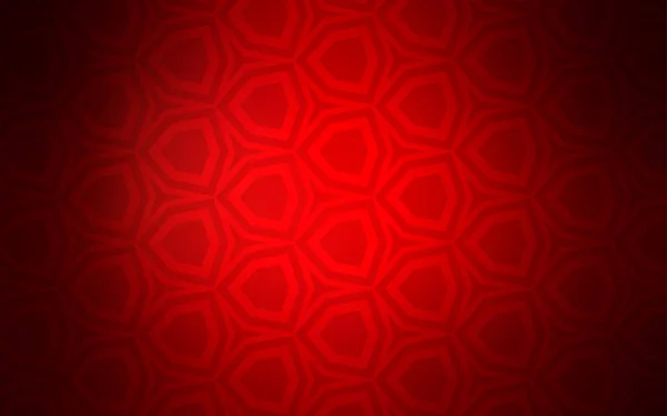 具有六角形形状的深红色矢量布局 模糊背景上的彩色六边形 广告的图案 小册子 — 图库矢量图片