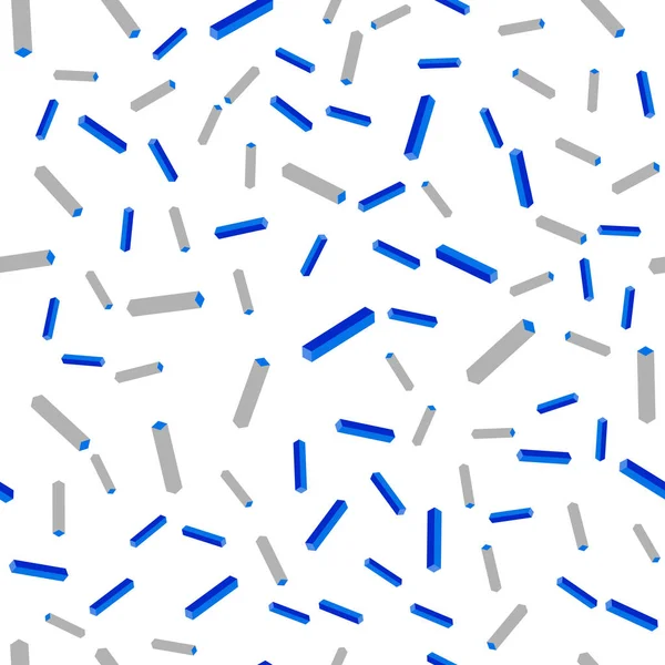 Ljusblå Gula Vector Sömlös Isometrisk Bakgrund Med Raka Linjer Glitter — Stock vektor