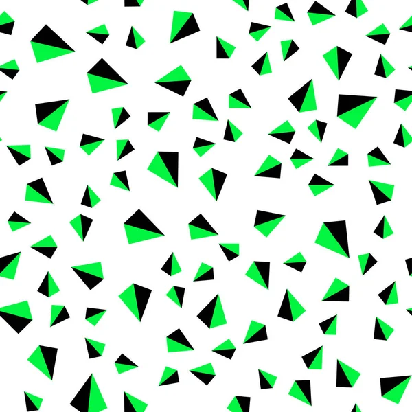 Hellgrüner Vektor Nahtloser Isometrischer Hintergrund Mit Dreiecken Schöne Illustration Mit — Stockvektor