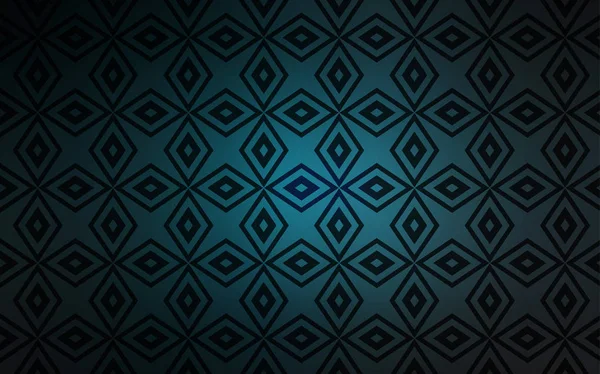 暗い青いベクトル多角形のスタイルでカバー 長方形と正方形の美しいイラスト コマーシャルのためのパターン — ストックベクタ
