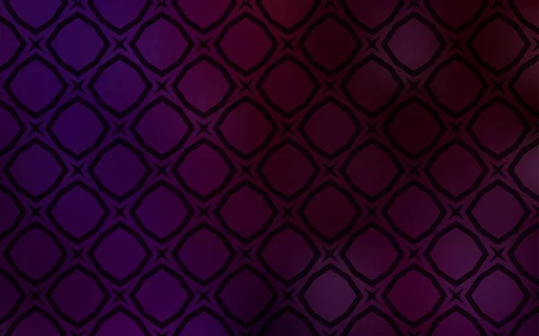 Dark Purple Vector Layout Bright Stars Decorative Illustration Stars Abstract — Stock Vector