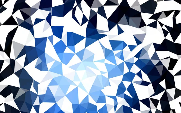 Dark Blue Векторный Многоугольник Абстрактный Фон Яркая Красочная Иллюстрация Треугольниками — стоковый вектор