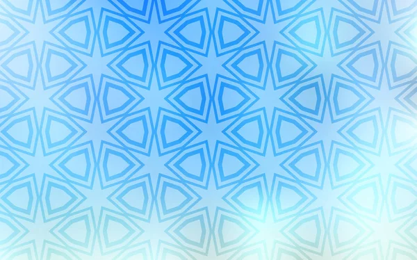 Agencement Vectoriel Bleu Clair Avec Étoiles Brillantes Design Décoratif Flou — Image vectorielle