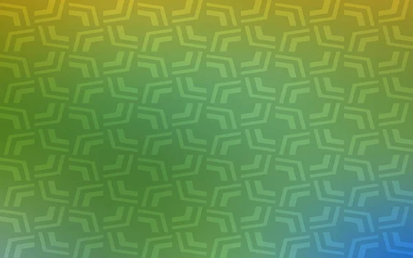 Verde Claro Patrón Vectorial Amarillo Con Líneas Dobladas Una Muestra — Archivo Imágenes Vectoriales