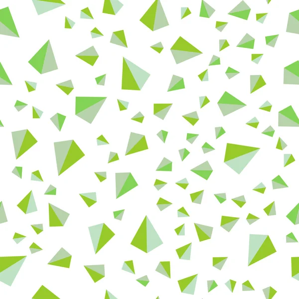 Vecteur Vert Clair Sans Couture Couverture Isométrique Style Polygonal Triangles — Image vectorielle