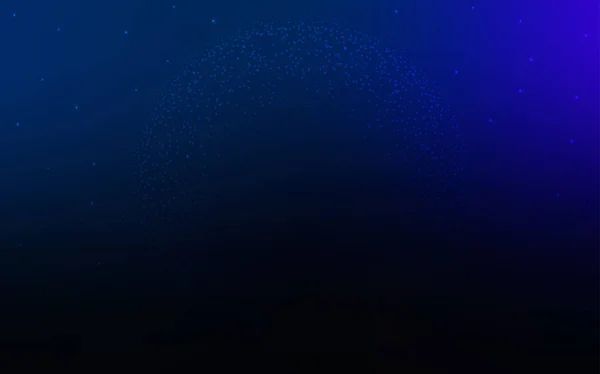 Dark Blue Vector Cover Astronomical Stars Blurred Decorative Design Simple — Stock Vector