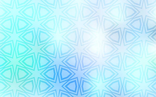 Light Blue Vector Texture Beautiful Stars Blurred Decorative Design Simple — Stock Vector