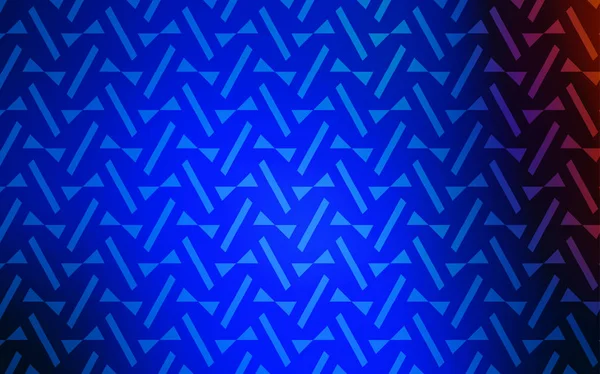 Ljusblå Rött Vektorbakgrund Med Trianglar Linjer Moderna Abstrakta Illustrationen Med — Stock vektor