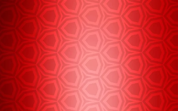 Светло Красный Векторный Отскок Шестиугольниками Абстрактная Иллюстрация Красочными Шестиугольниками Дизайн — стоковый вектор