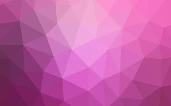 Светло Розовый Вектор Сияющий Треугольная Компоновка Творческая Иллюстрация Полутоновом Стиле — стоковый вектор