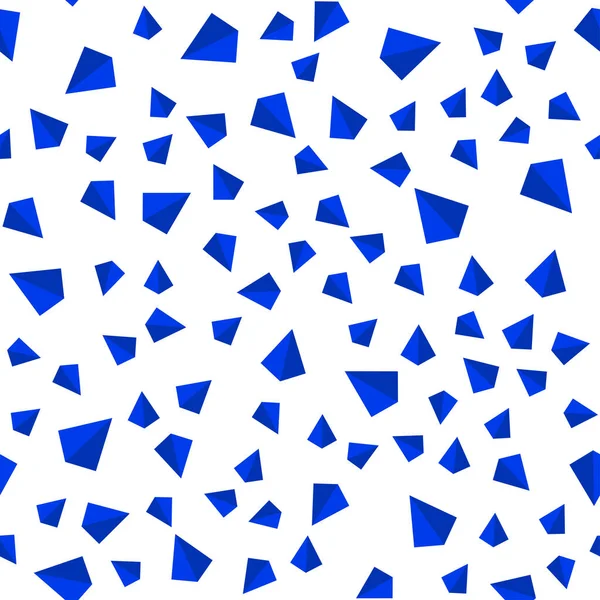 Dark Blue Vector Seamless Isometric Cover Polygonal Style Illustration Set — Stock Vector
