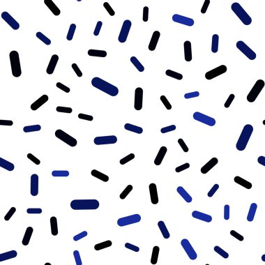 Düz çizgili koyu mavi vektör sorunsuz düzeni. Glitter soyut illüstrasyon renkli sopa ile. En iyi tasarım, reklam, poster, afiş için.