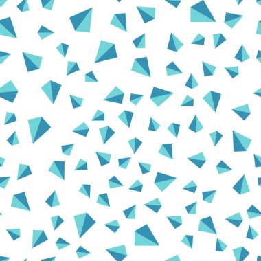 Açık mavi, vektör kesintisiz, izometrik şablon kristalleri, üçgenler ile yeşil. Modern Soyut illüstrasyon renkli üçgenler ile. Kartvizit, Web siteleri için şablon.