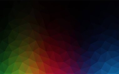 Karanlık çok renkli vektör degrade üçgenler şablonu. Üçgen geometrik örnek gradyan ile. İşiniz için yeni tasarım.