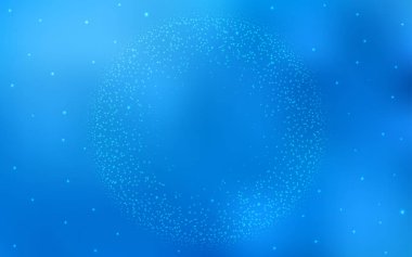 Kozmik yıldızlarla ışık Mavisi vektör düzeni. Büyük Ayı yıldızlı modern soyut illüstrasyon. Reklamınız, posteriniz, afişiniz için en iyi tasarım.