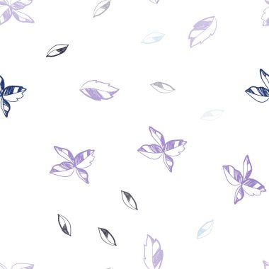 Koyu pembe, mavi yapraklar ile sorunsuz zarif duvar kağıdı vektör. Hint tarzı ile bulanık dekoratif tasarım bırakır. Desen tasarım pencere panjur, perdeler.