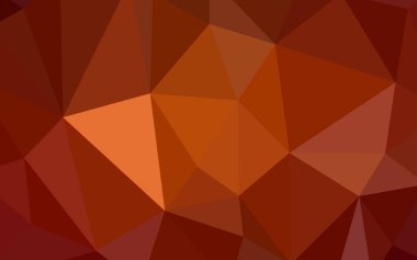 Koyu kırmızı, sarı poligonal desen vektör. Poligonal illüstrasyon parlayan, hangi üçgen oluşur. Web siteniz için yeni bir doku.