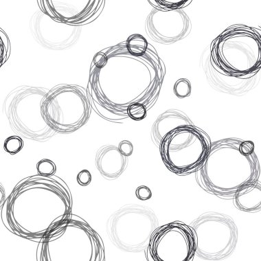 Koyu gri lekeler ile sorunsuz kapak vektör. Bulanık daireler doğa tarzı ile güzel renkli resimde. Doku pencere panjur, perdeler için.