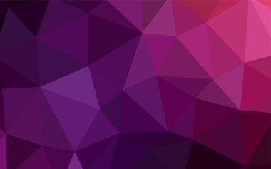 Koyu mor, pembe parlayan üçgen kapak vektör. Üçgenler ile renkli soyut resimde. Tamamen yeni bir tasarım sizin broşürü.