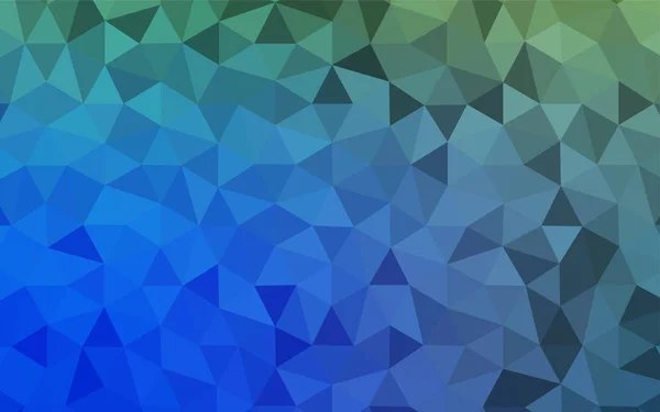 Azul Claro Verde Vector Gradiente Triángulos Textura Ilustración Abstracta Colorida — Vector de stock