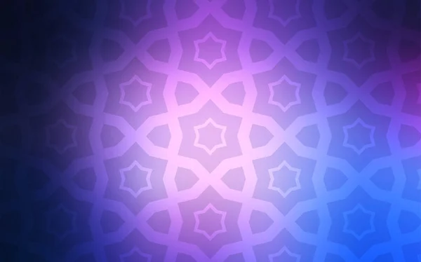 Rose Clair Fond Vectoriel Bleu Avec Des Étoiles Colorées Illustration — Image vectorielle