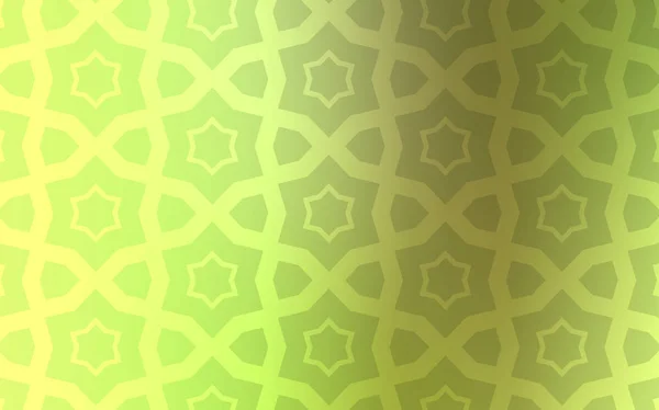 Verde Claro Diseño Vectorial Amarillo Con Estrellas Brillantes Estrellas Sobre — Vector de stock