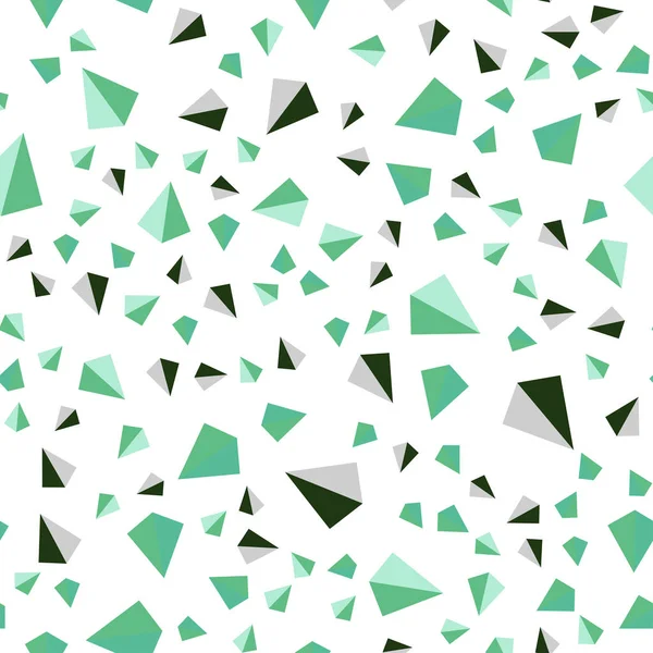 Ελαφρύ Πράσινο Διάνυσμα Άνευ Ραφής Ισομετρική Πρότυπο Κρύσταλλα Τρίγωνα Διακοσμητικό — Διανυσματικό Αρχείο