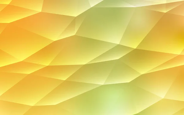Hellgrüner Gelber Vektorhintergrund Mit Linien Dreiecken Dekorative Gestaltung Abstrakten Stil — Stockvektor