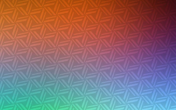 Світло Зелений Червоний Векторний Шаблон Кристалами Трикутниками Ілюстрація Набором Різнокольорових — стоковий вектор