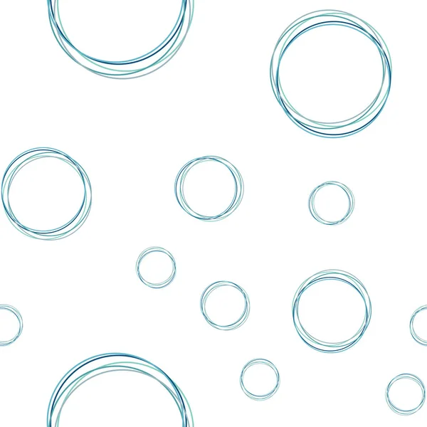 Light Blue Green Vector Seamless Background Bubbles Illustration Set Shining — Stock Vector