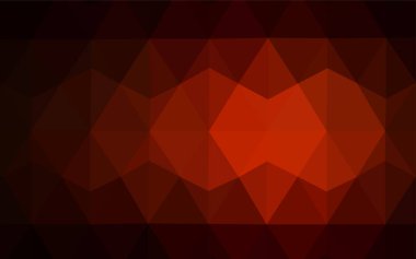 Işık turuncu vektör düşük poli kapak. Glitter soyut resim zarif bir üçgen ile. İşiniz için en iyi üçgen tasarım.