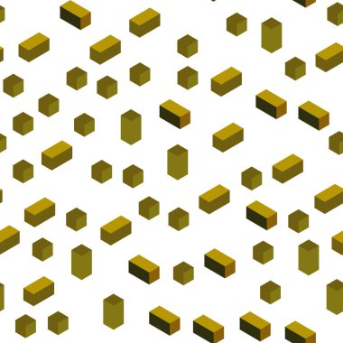 Koyu yeşil, sarı vektör kesintisiz, izometrik zemin rhombus ile. Dikdörtgenler renkli gradyan ile arka plan üzerinde. Doku pencere panjur, perdeler için.