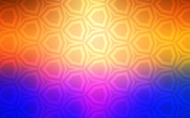 Açık mavi, vektör şablon altıgen tarzı sarı. Renkli altıgenler ile arka plan bulanıklık. Tasarım, iş reklam için.