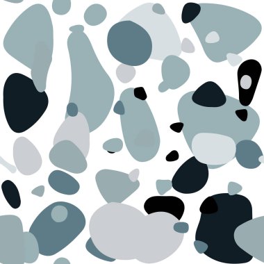 Diskleri olan açık BLUE vektörsüz doku. Parlak renkli soyut çemberlerin olduğu bir resim. Tekstil, kumaş ve duvar kağıtları için tasarım.