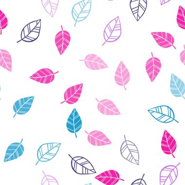 Karanlık çok renkli vektör sorunsuz doodle zemin yaprakları ile. Glitter soyut illüstrasyon ile doodles ve bırakır. Desen için modaya uygun Kumaş, duvar kağıtları.