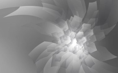 Altıgen şekilleri ile ışık gri vektör düzeni. Beyaz yüzey üzerinde renkli altıgenler Illustration. Yeni tasarım için Web sitesinin poster, afiş.